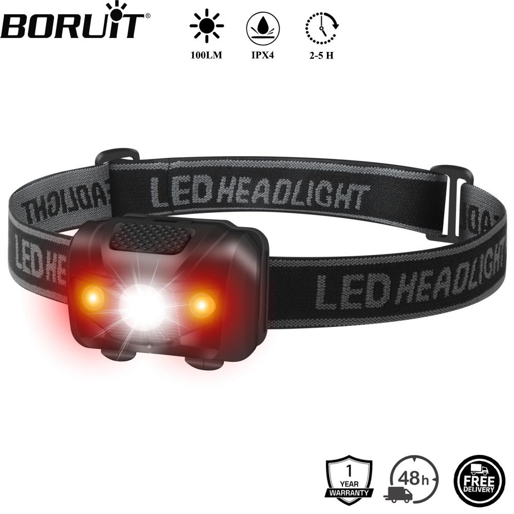 Lolin D32 - BORUiT 3 Вт Мини-светодиодный налобный фонарь