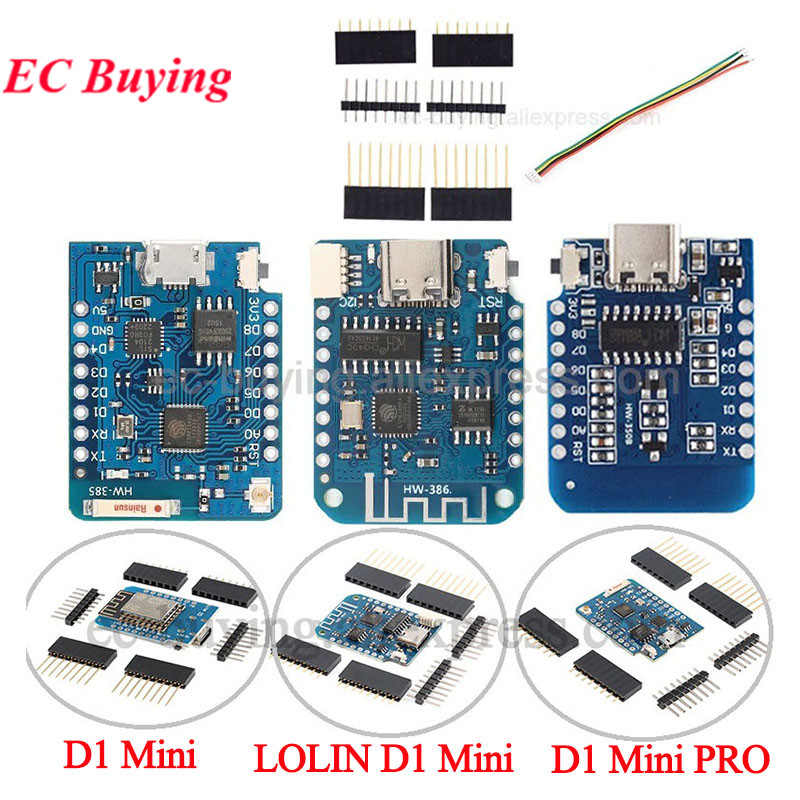 10 шт./1 шт. WeMos LOLIN D1 Mi – обзор и цена D1 Mini Pro