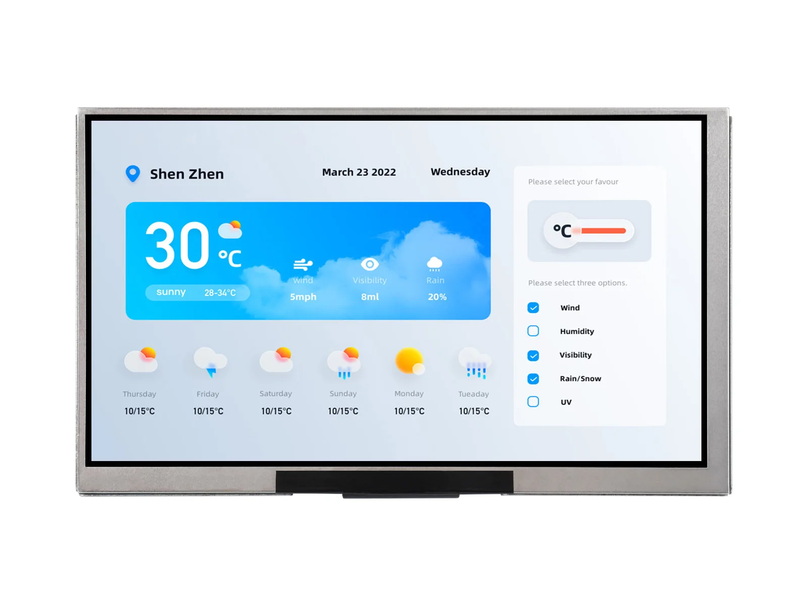 7-дюймовый дисплей Waveshare E – обзор и цена Doit Esp32