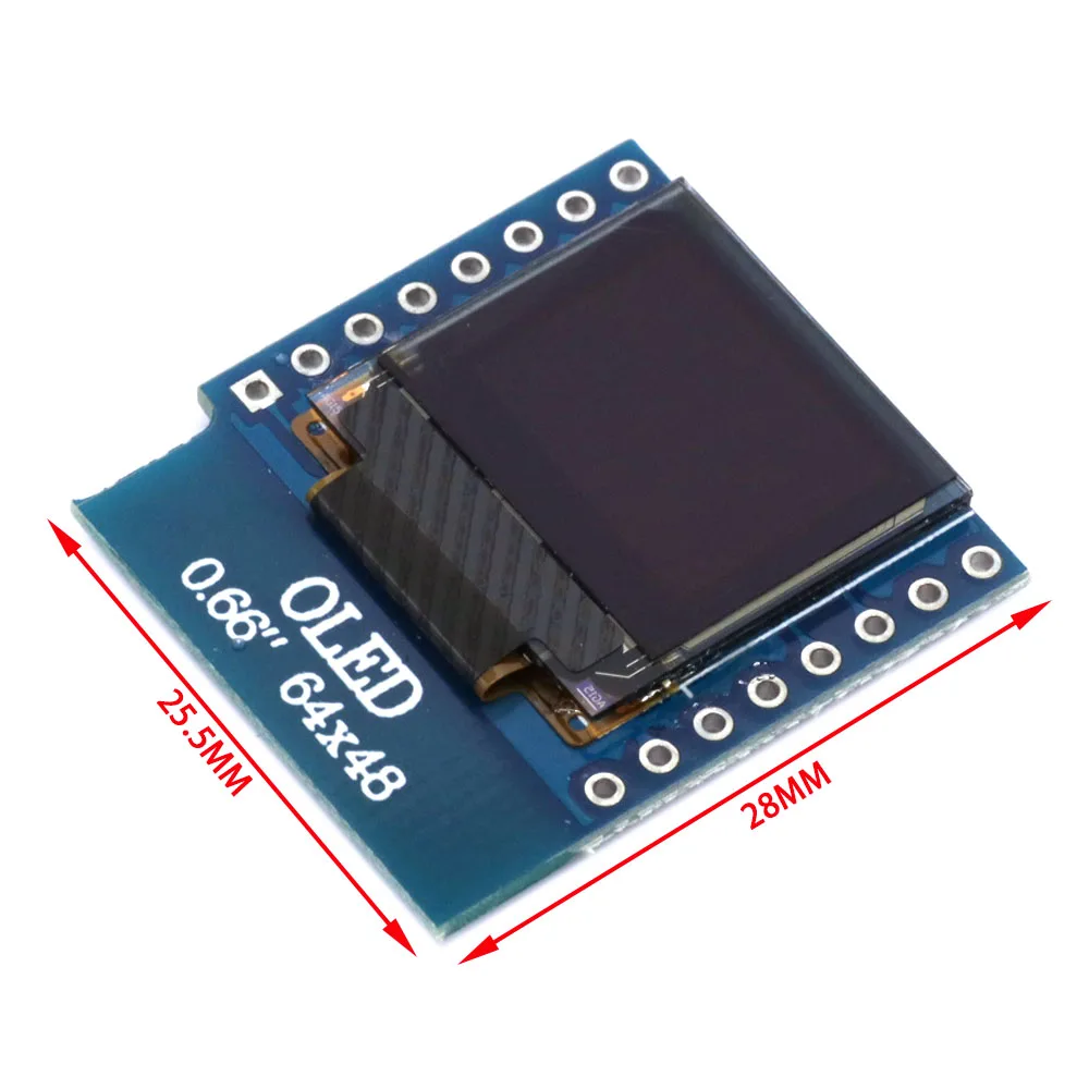 SSD1306 I2C OLED-дисплей для W – обзор и цена Wemos D1