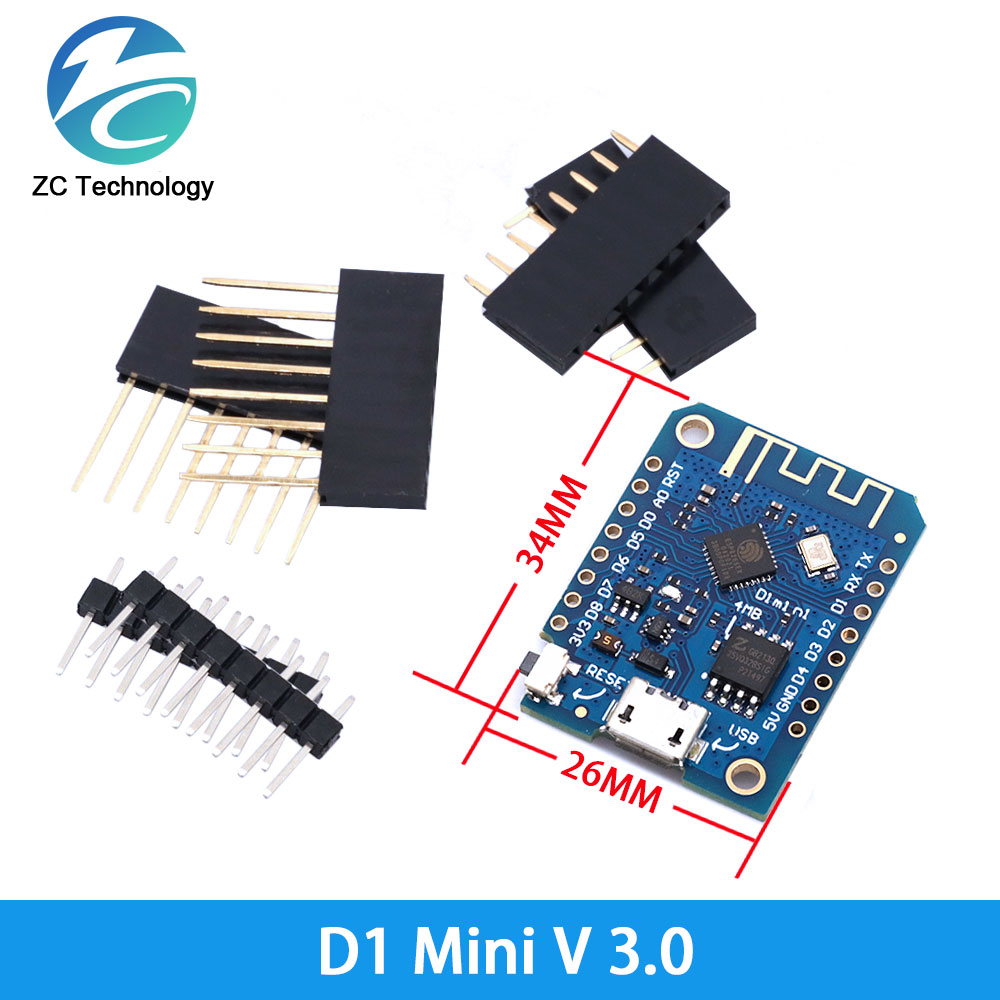 D1 Mini ESP8266 ESP-12F CH340G – обзор и цена Wemos D1