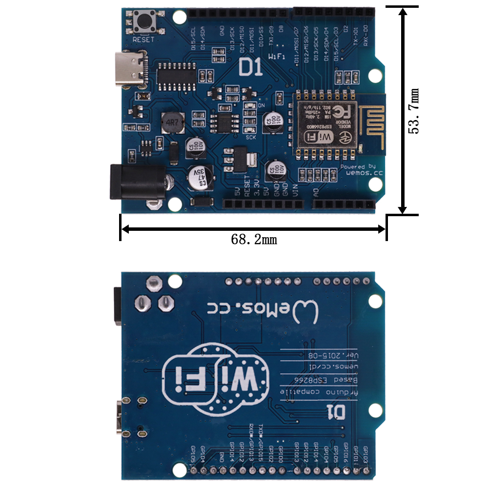 ESP-12E WeMos D1 R2 UNO R3 CH3 – обзор и цена Wemos D1